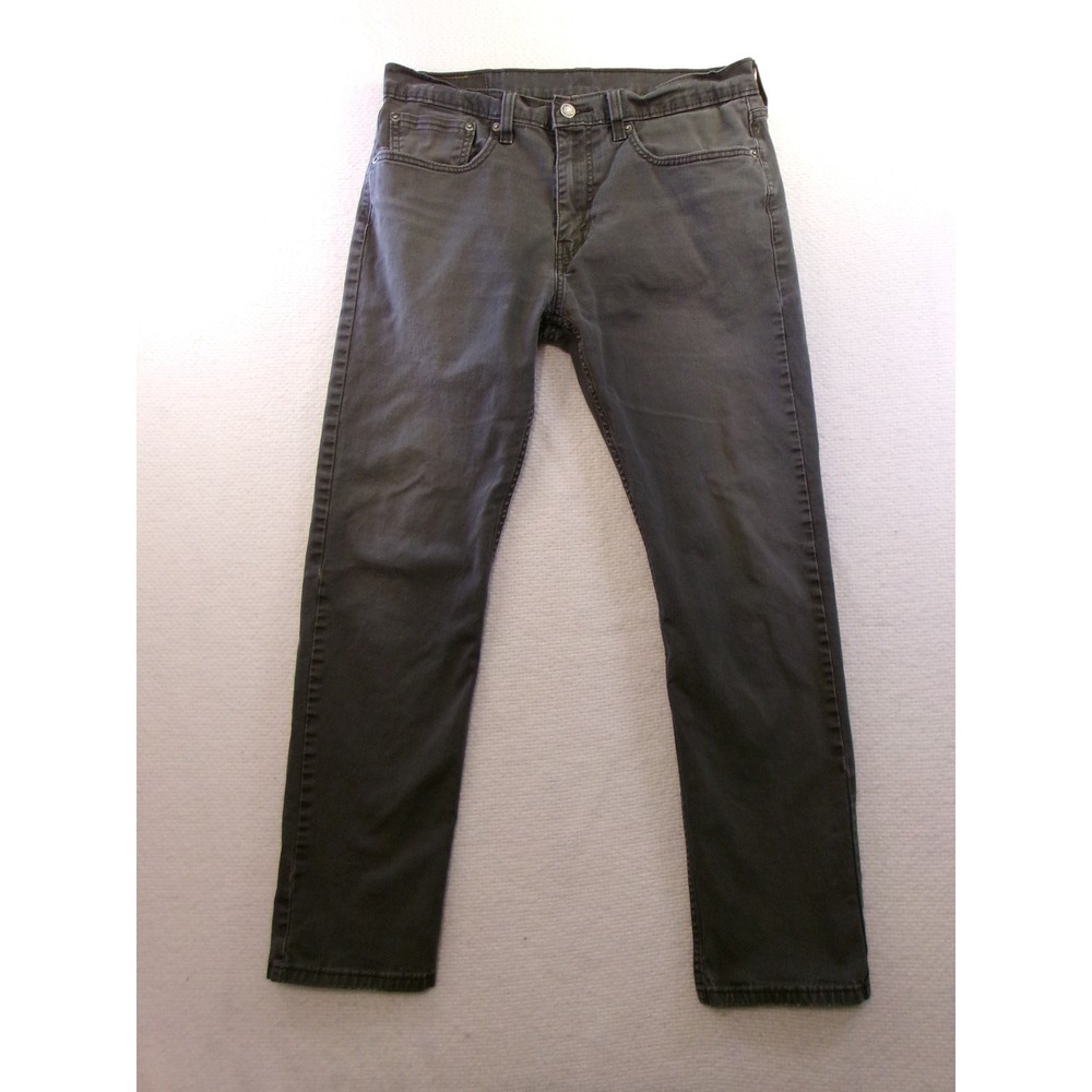Levi's 502 Regular Taper Jeans Mens‎ 34x32 Gray Tapered Leg 29507-0049